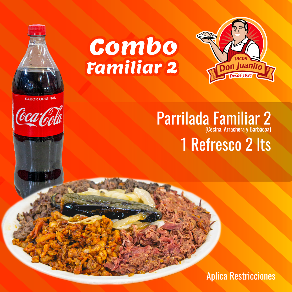 Combo #8 Parrillada Familiar 2 con Refresco