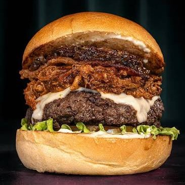 Hamburguesa de Pulled pork + papas