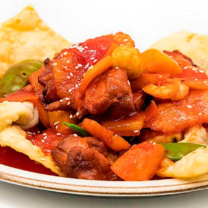 kam lu wantan con chaufa de pollo o chancho