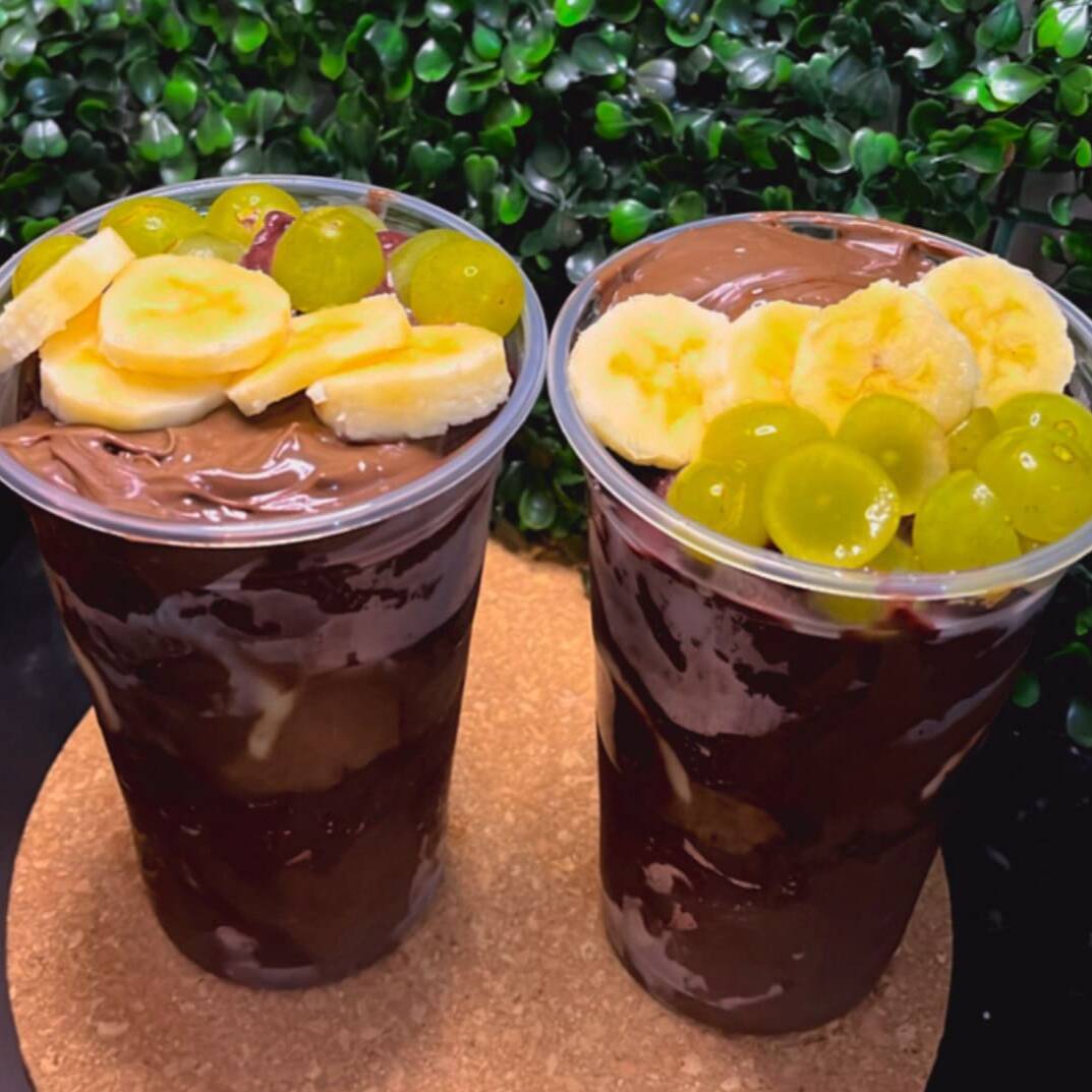 COMBO PROMOCIONAL 2 COPOS 500ML ( AÇAÍ+ BANANA+ UVA + AVELÃ)