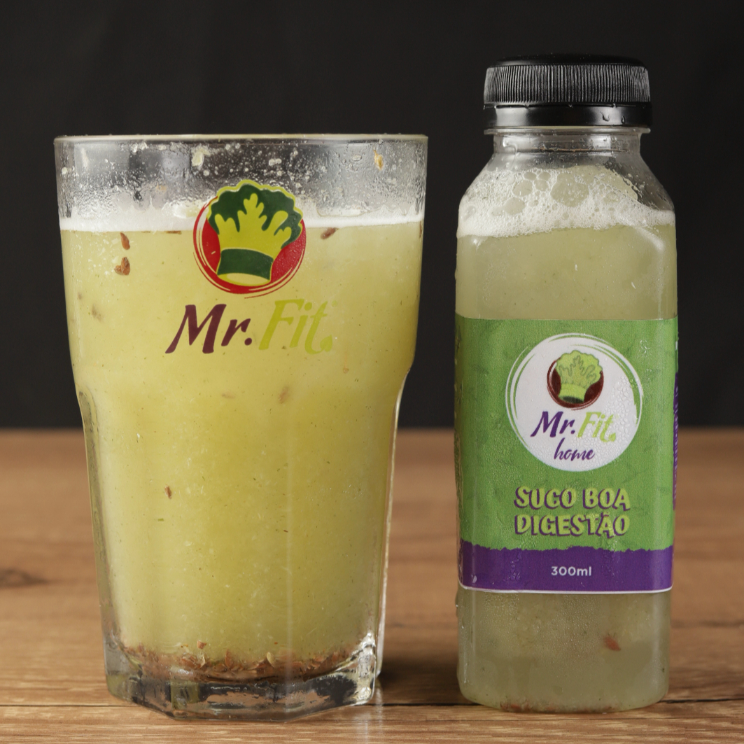 Experimente a bebida Boa Digestão! Com abacaxi, hortelã e linhaça, é rica em fibras e enzimas que auxiliam no processo digestivo, oferecendo frescor e leveza a cada gole. Sem Glúten, Zero Lactose, Sem Conservantes, Vegano, Sem Açucar, Low Carb e Ultracongelado. Modo de Consumo: Descongelar em micro-ondas de 1 a 3 min e agitar ou deixar descongelar naturalmente ou na geladeira até o ponto de consumo.
