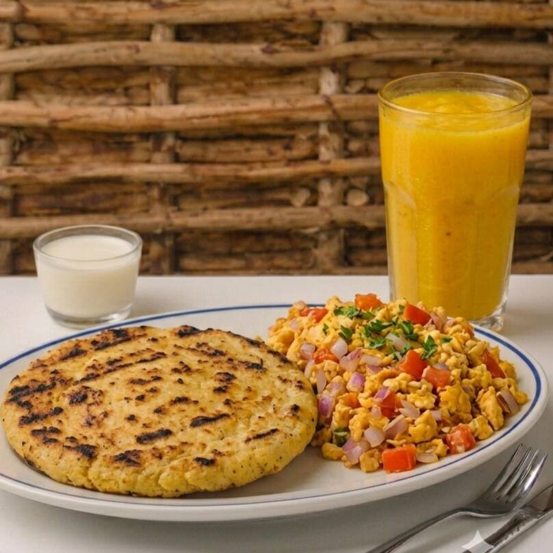 DESAYUNO BASICO CON AREPA