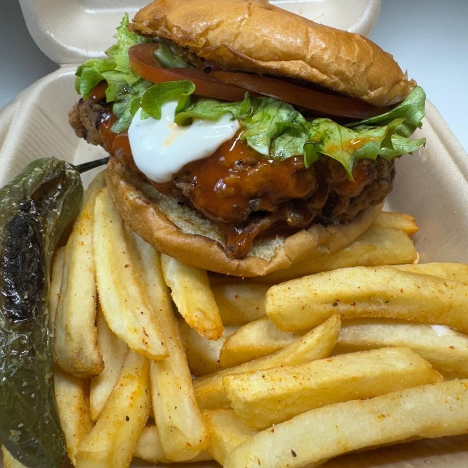 Hamburguesa Pollo (Combo)