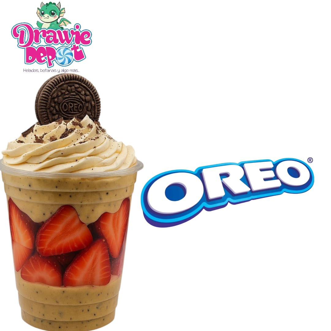 Fresas con crema de Oreo
