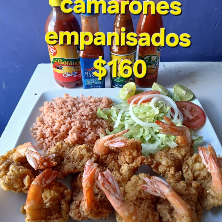 Camarón empanizado