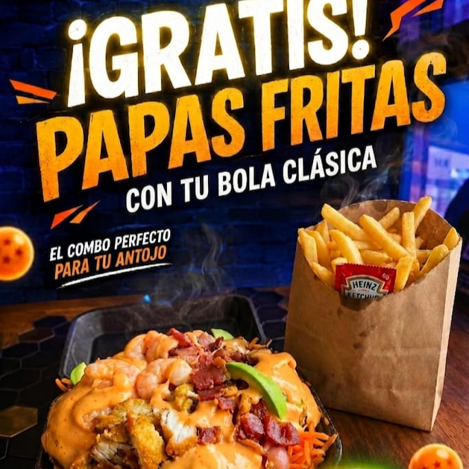 BOLA CLASICA + PAPAS