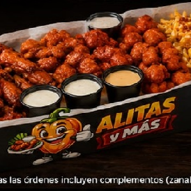 COMBO 24 ALITAS+20PZS BONELESS+PAPAS CHEESS BEACON