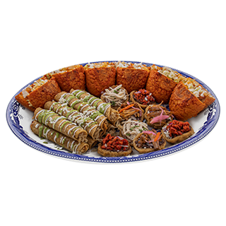 Platón de antojitos mexicanos