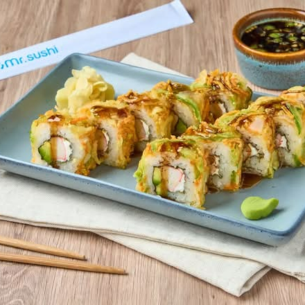 Sushi Mr. Kakiage – Verduras Tempura, Cangrejo y Q
