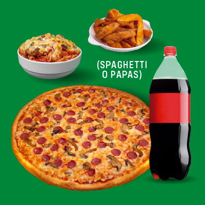 Paquete Familiar -8 Reb + 1 Complemento + Refresco