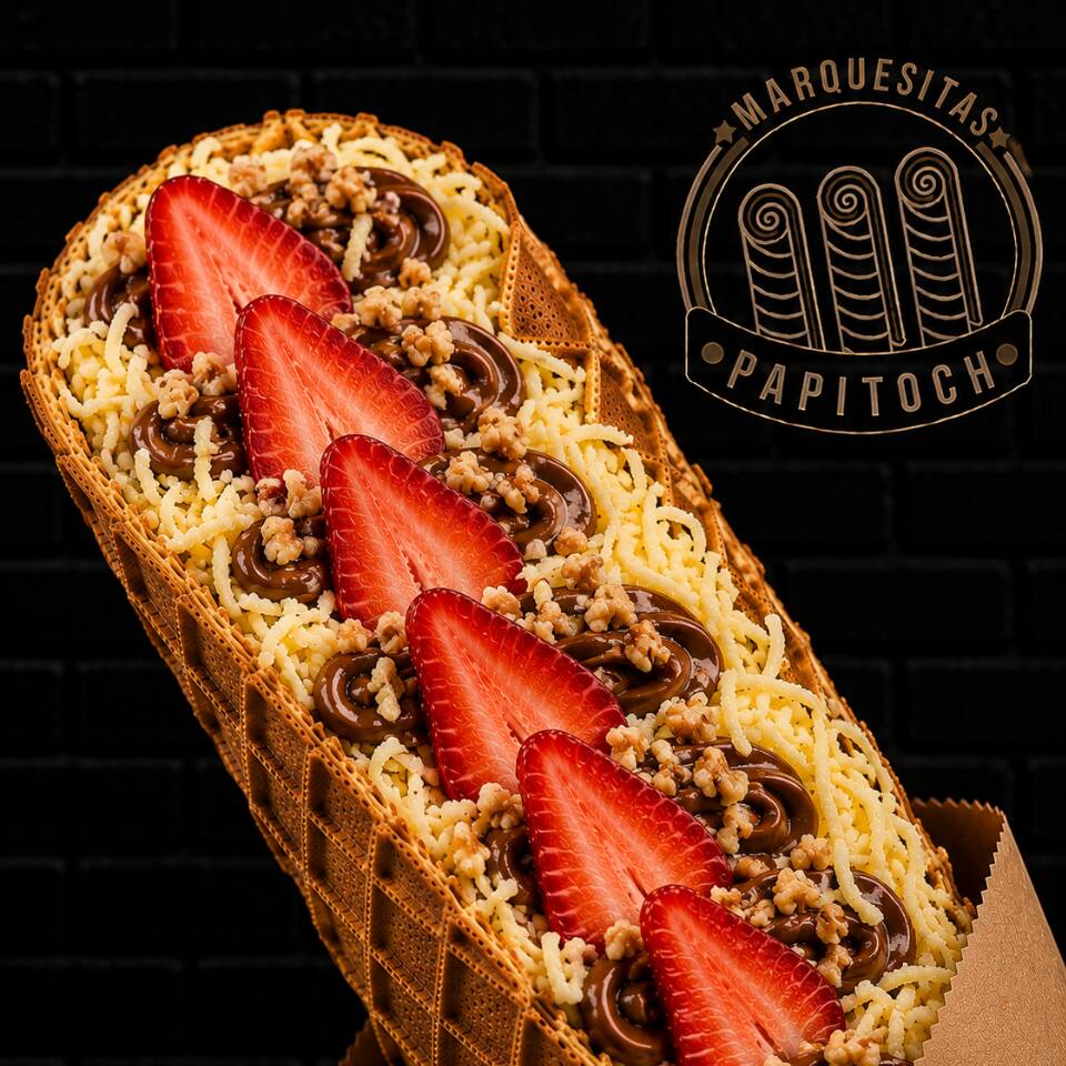 Queso Bola, Nutella, Fresa y Nuez