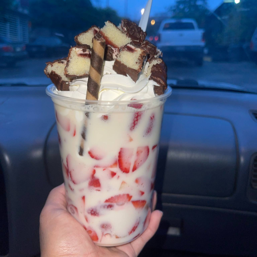 Fresas con Crema Chicas con Gansito