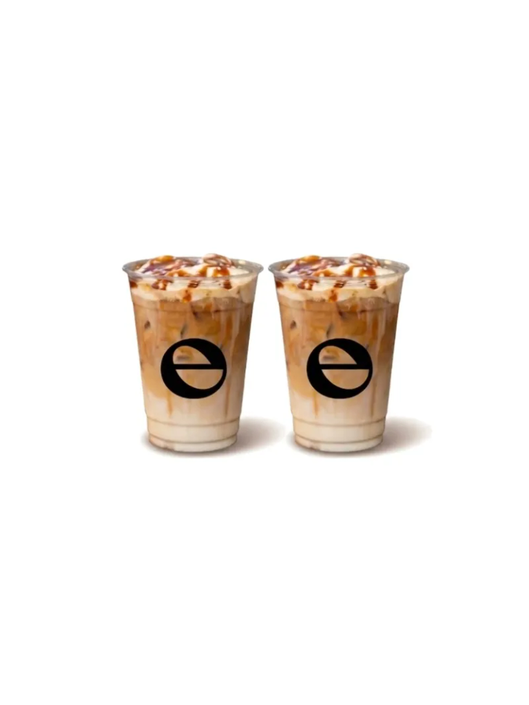 2 Iced Caramel Latte's