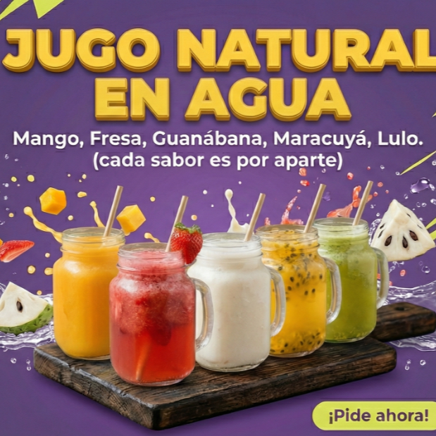 JUGO NATURAL EN AGUA