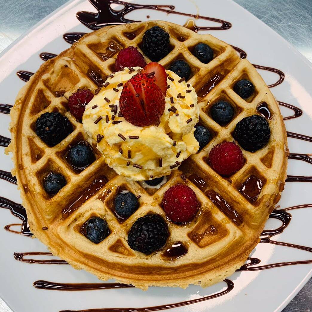 waffle frutos rojos