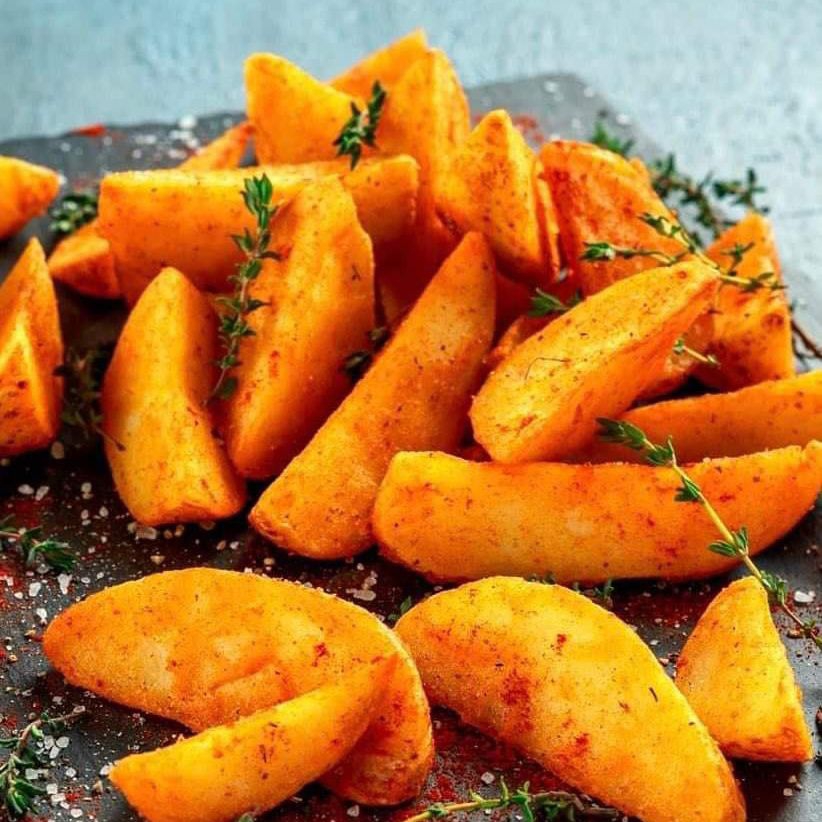 Papas en gajos