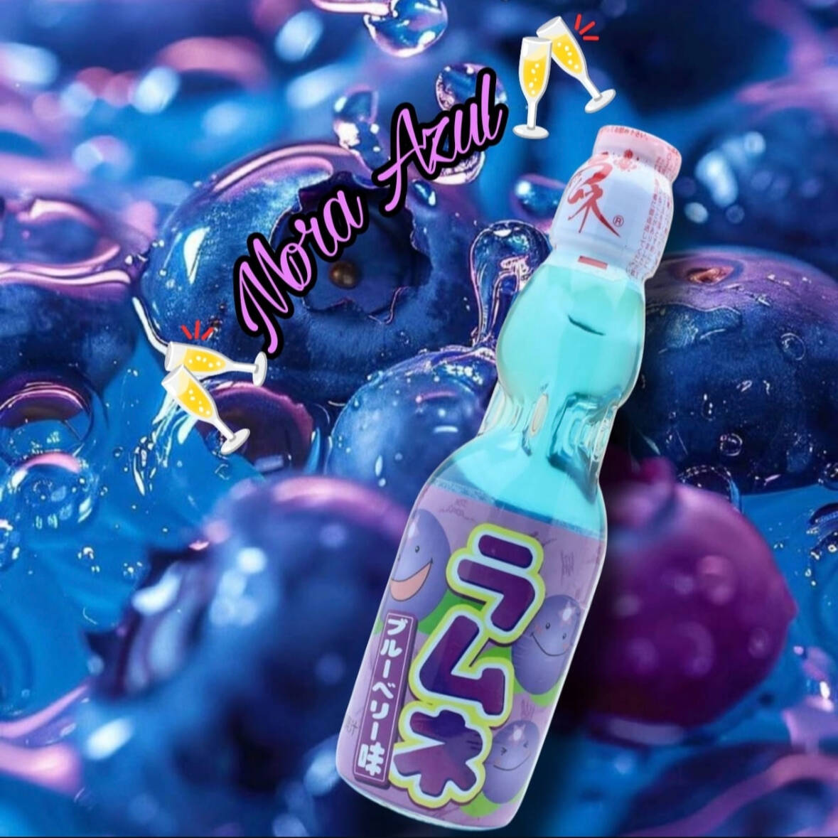 Japanesse Ramune Mora Azul