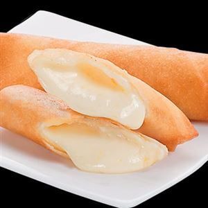 folha de harumaki fininha e crocante com recheio de queijo