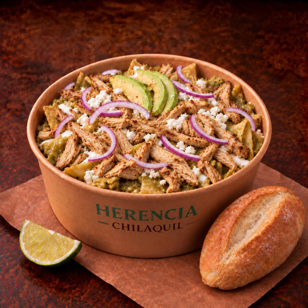Chilaquiles con Pollo