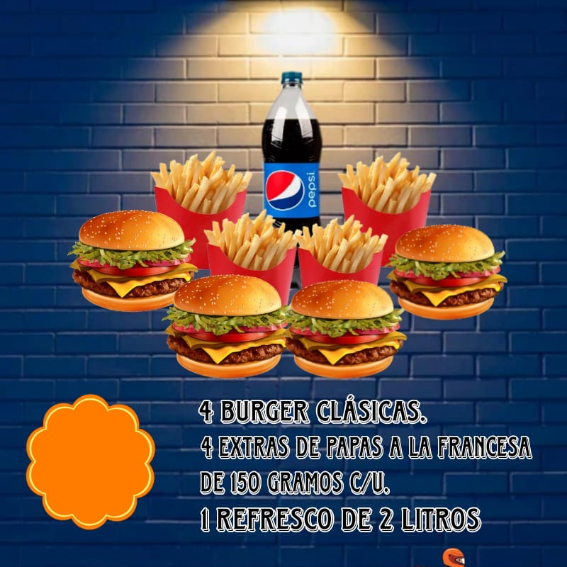 Combo Burger Familiar