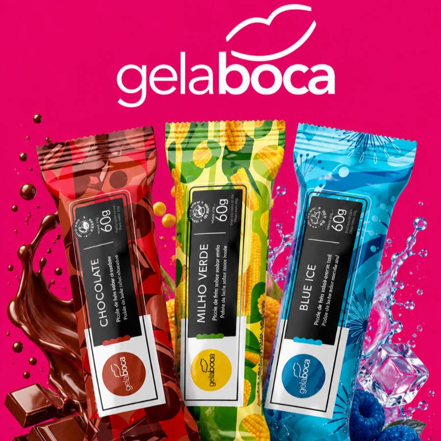 A cremosidade dos nossos picolés de leite vai te surpreender! Desfrute de sabores clássicos e especiais.