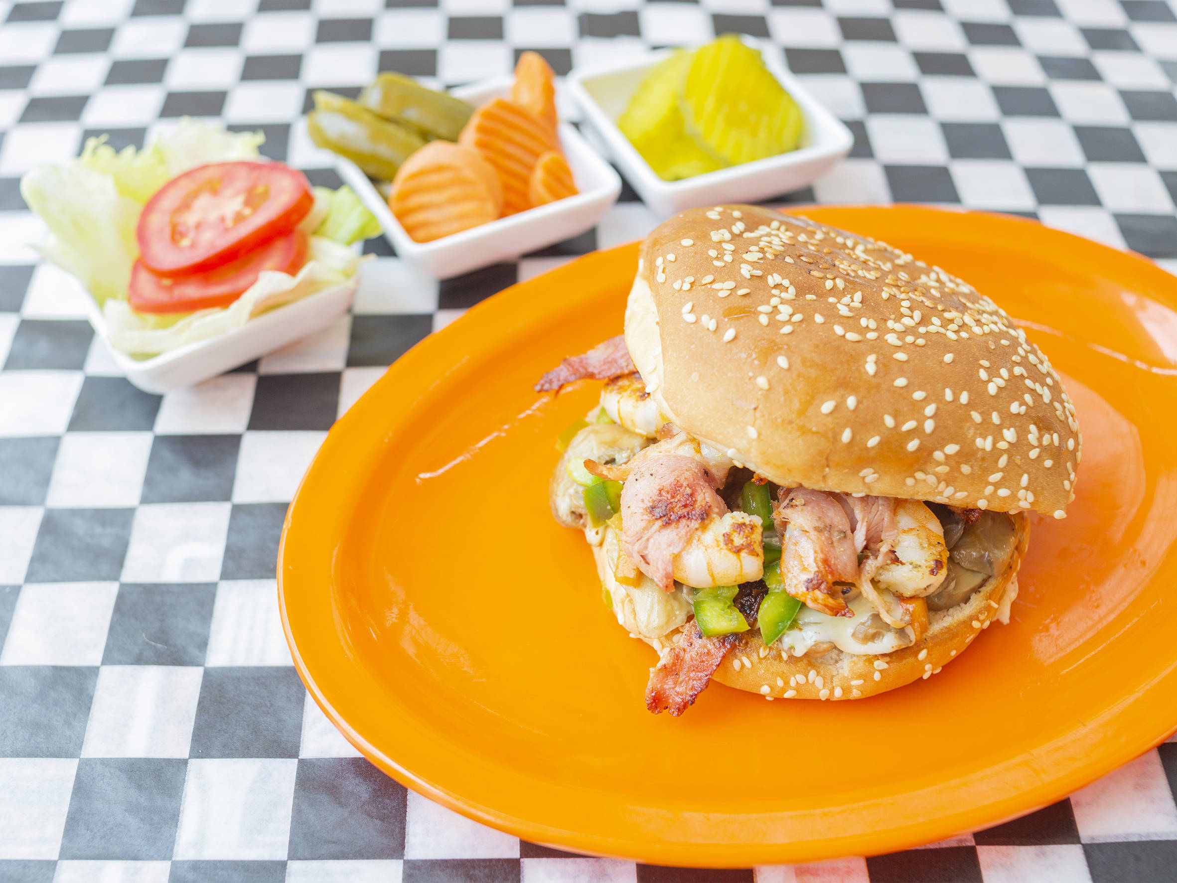 Hamburguesa de Camarón