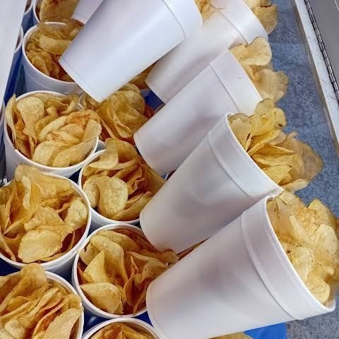 Papas Saladas en Vaso de Litro.