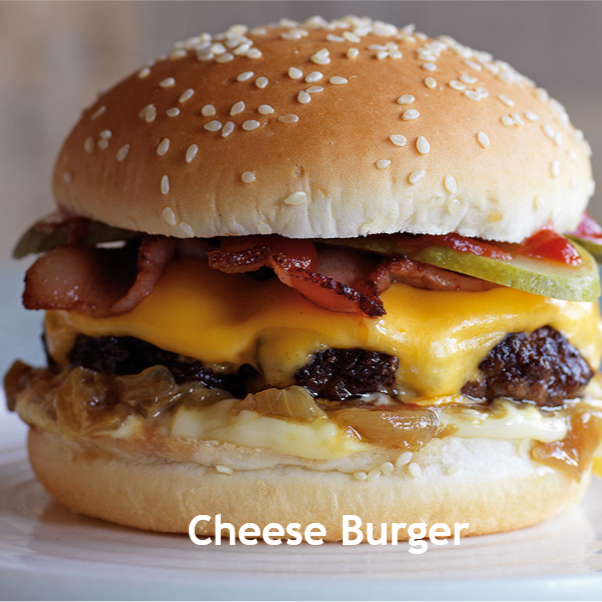 Cheese Burger con Papas