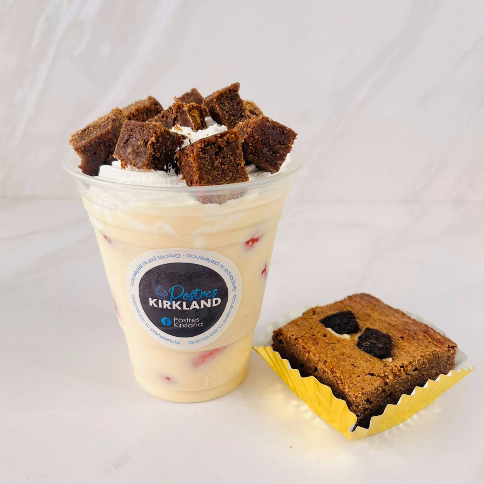 Fresas con Brownie de Chocolate
