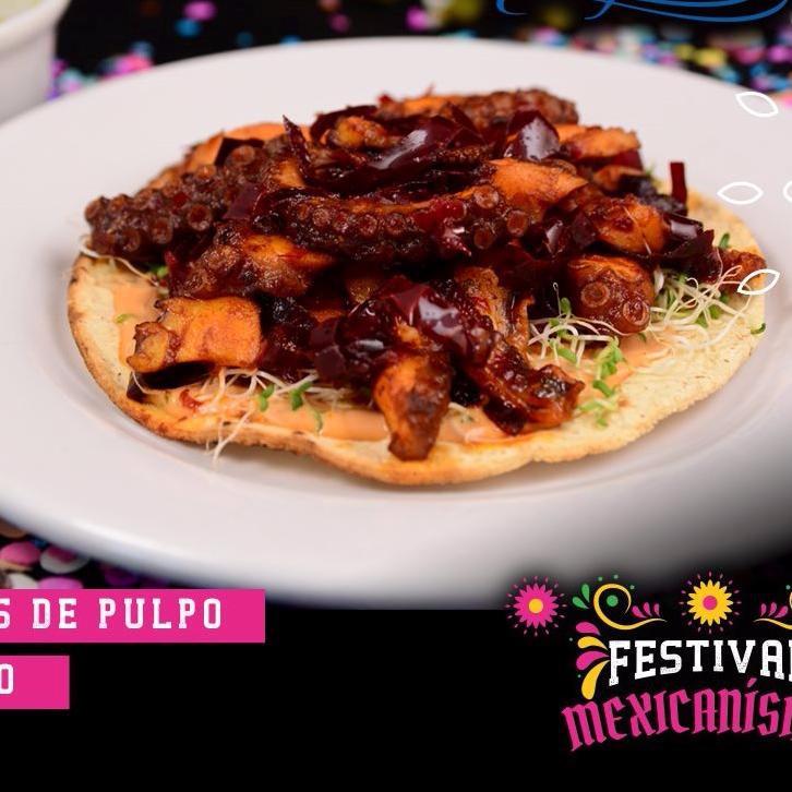 Taco de chicharron de pulpo