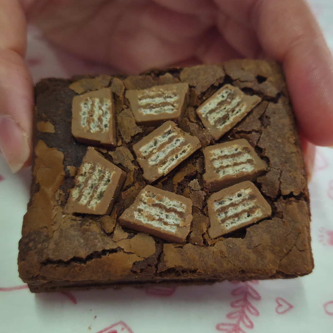 Brownie con Kit Kat