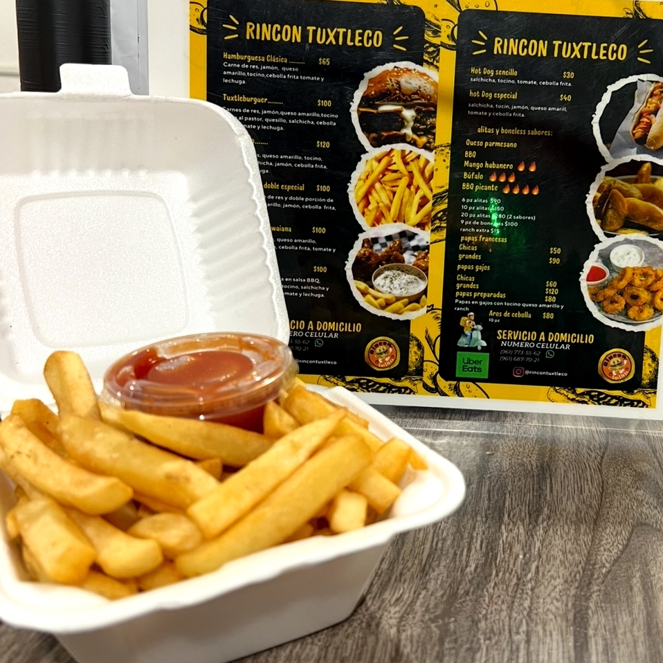 Papas a La Francesas Chicas Capsu y Queso Amarillo