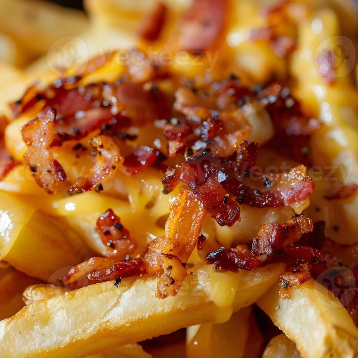 Orden de Papas  Fritas C/tocino