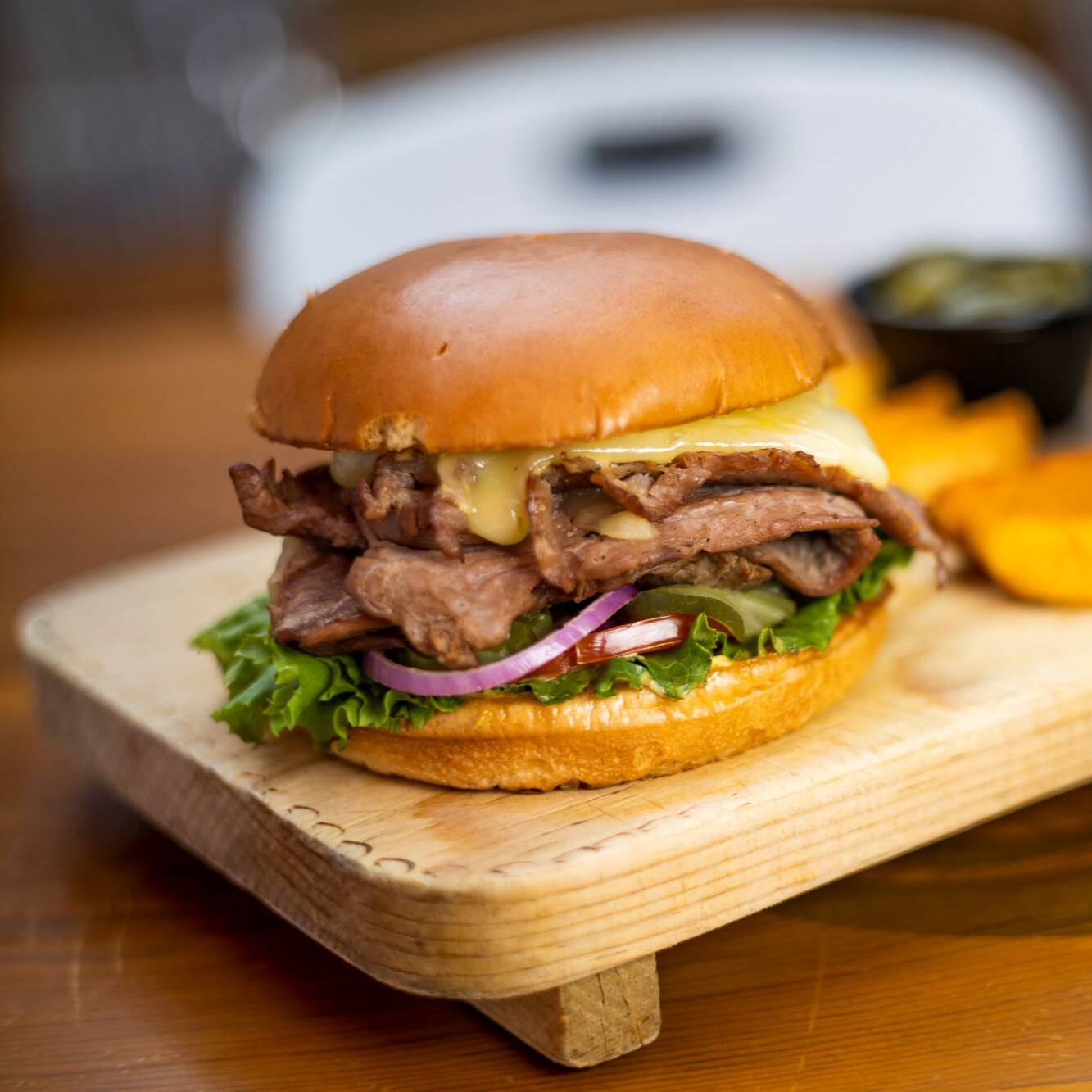Hamburguesa de Arrachera