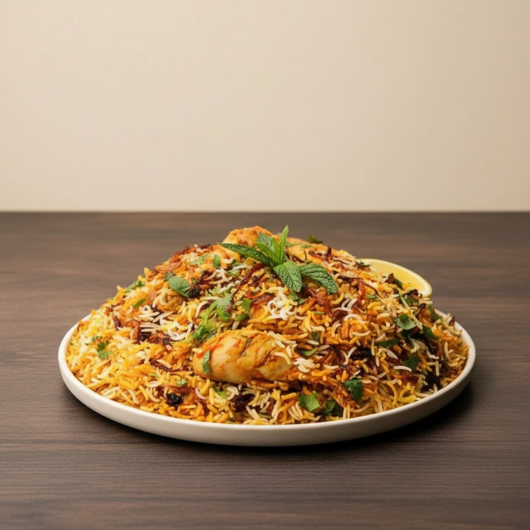 Arroz, Basmati com frango no masala Indiano