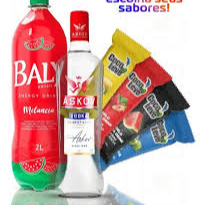 1 Askov sabores ( ver disponível), 2 gelos saborizados, e energético 2l Baly.