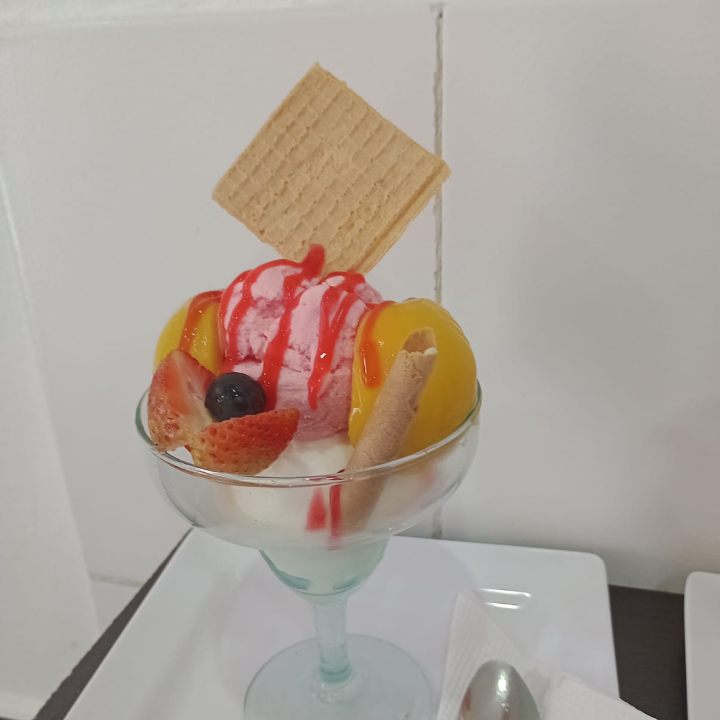 Duraznos con Helado