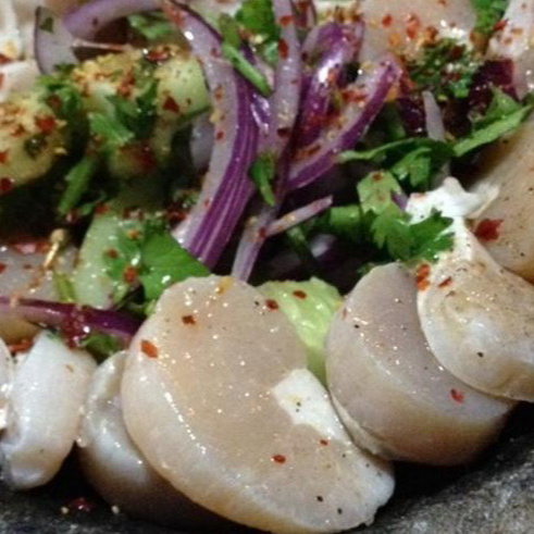 Aguachile de Callo de Hacha