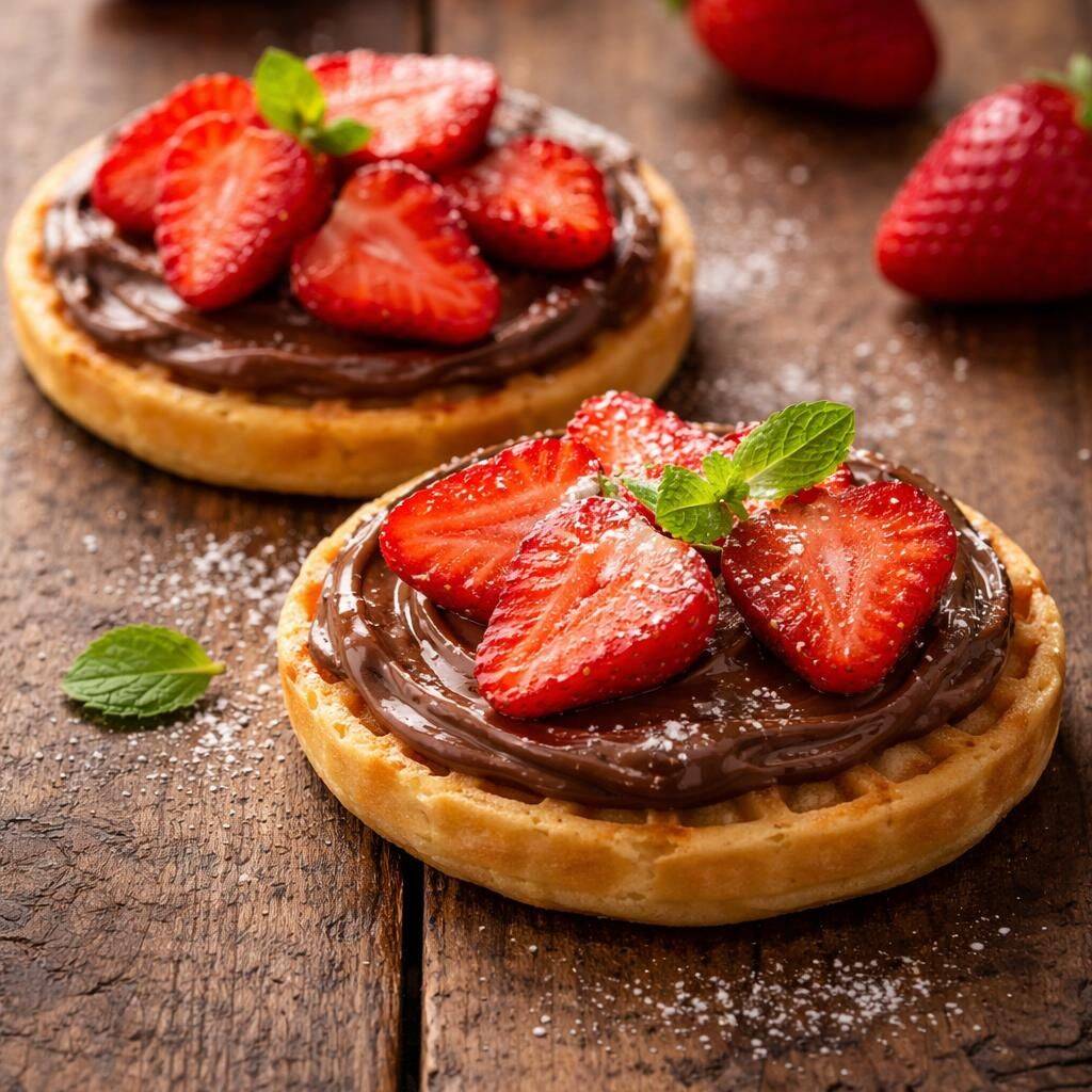 Waffle Nutella Fresa