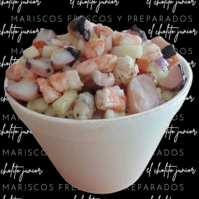 Orden 1\2 Litro Ceviche Camaron Calamar