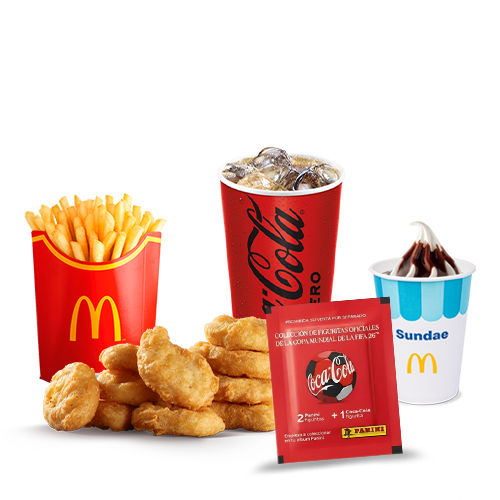 McTrío 10 McNuggets + Sundae Chocolate + Sobre Panini Coca