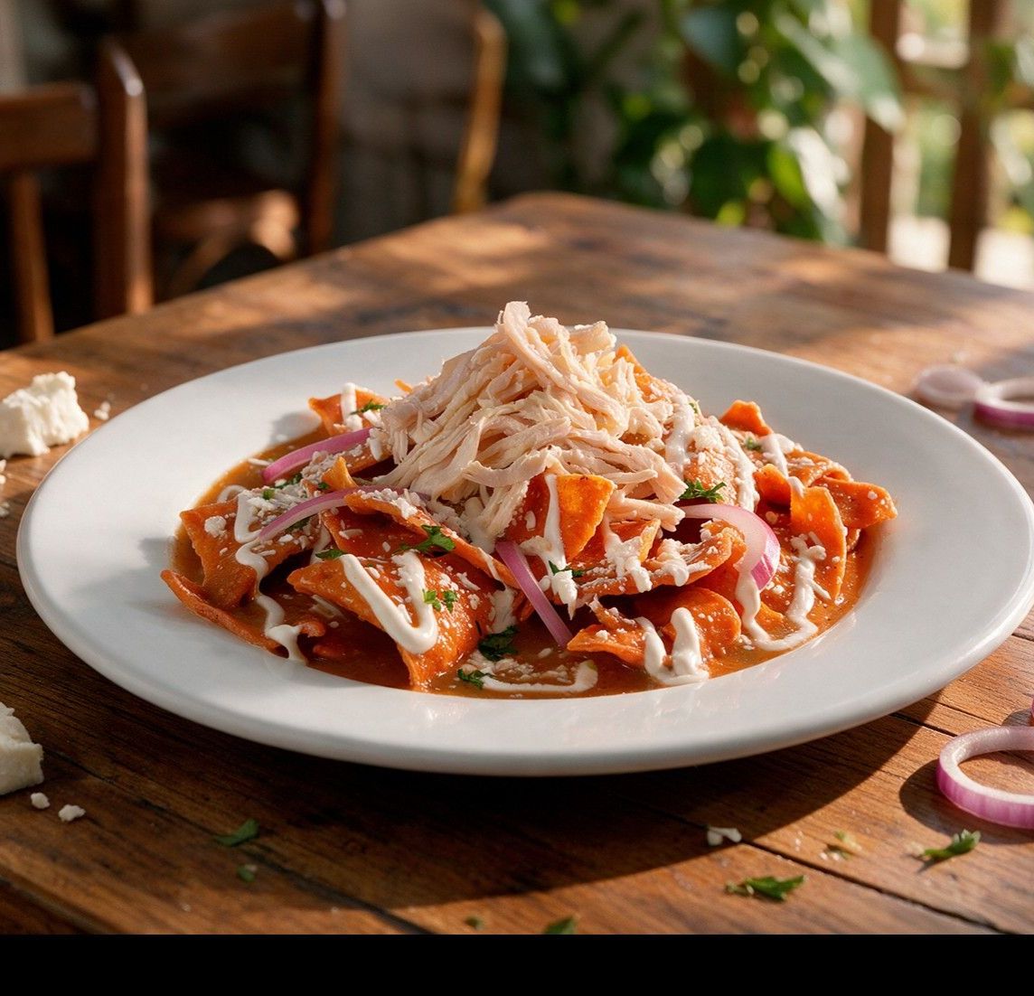 Chilaquiles rojos