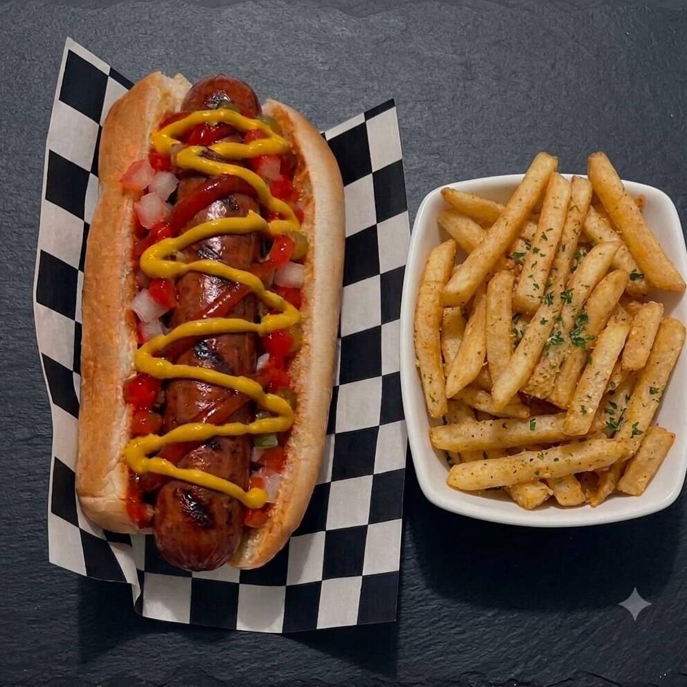 Hotdog con Papas