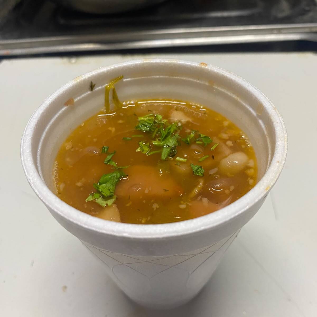 Vaso de Frijoles charros