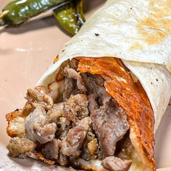 Burrito Costra de Queso Sencillo