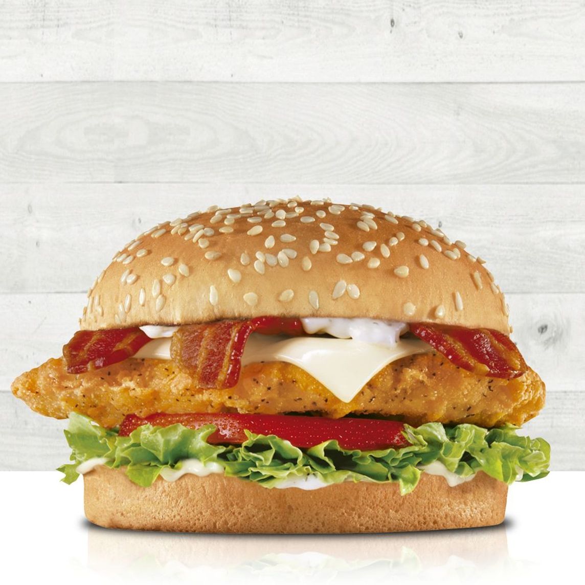 Bacon Swiss Crispy Big Chicken Fillet