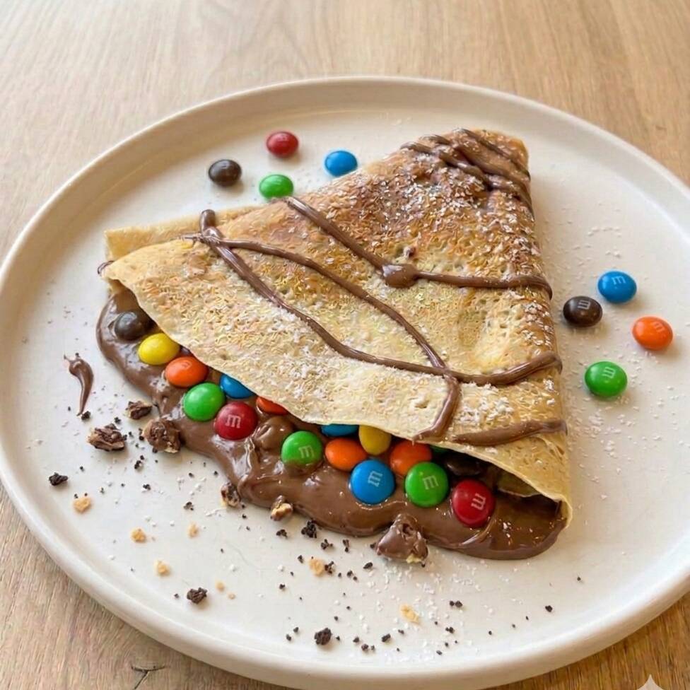 Crepe NUTELLA + m&m