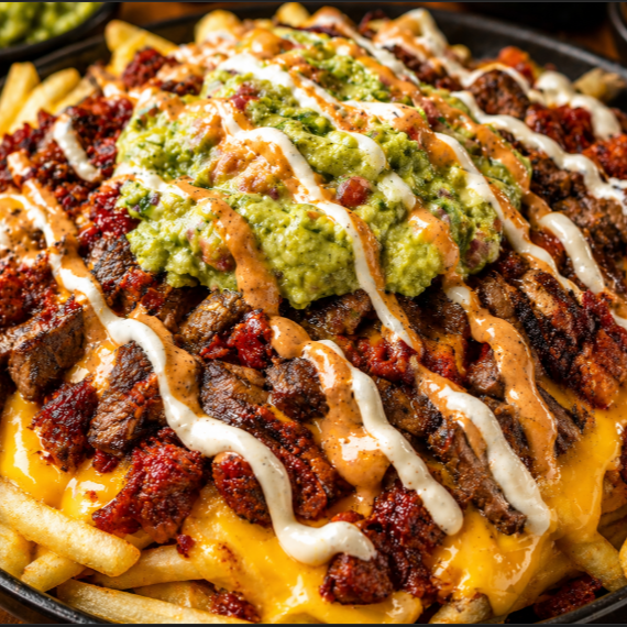 Papas a la Francesa Especiales con chorizo