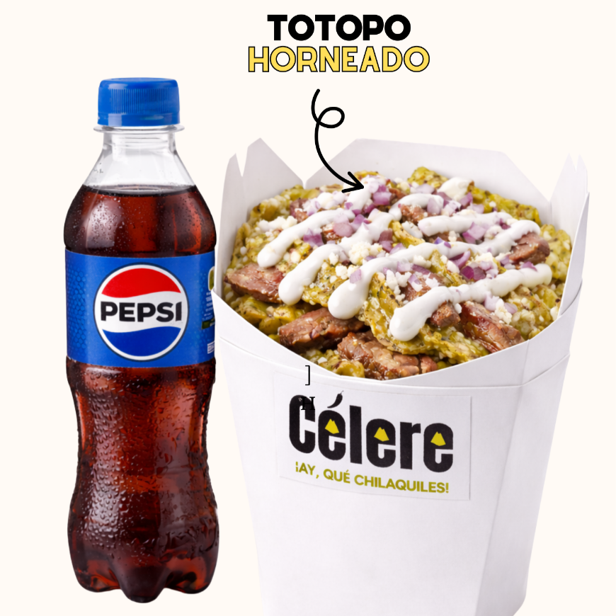 Combo Chilaquiles Ligeros Tamaño Festín y Bebida