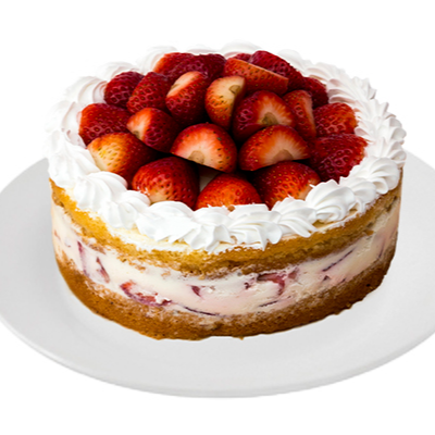 Pastel Yogurth con fresas
